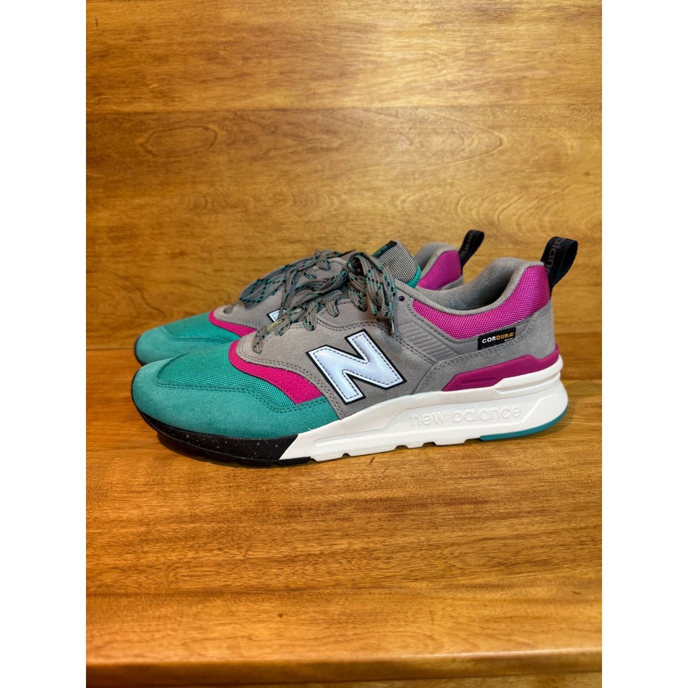 New Balance 997H Cordura Grey Teal Magenta Mens 9.5 Sneakers like new RARE